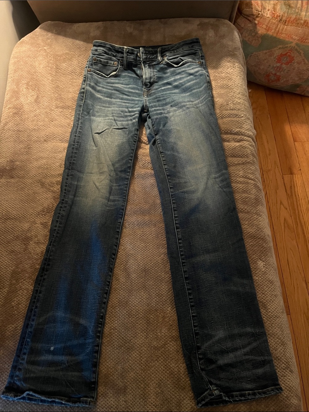 American Eagle Outfitters men’s Straight-Leg Jeans - Faded Blue